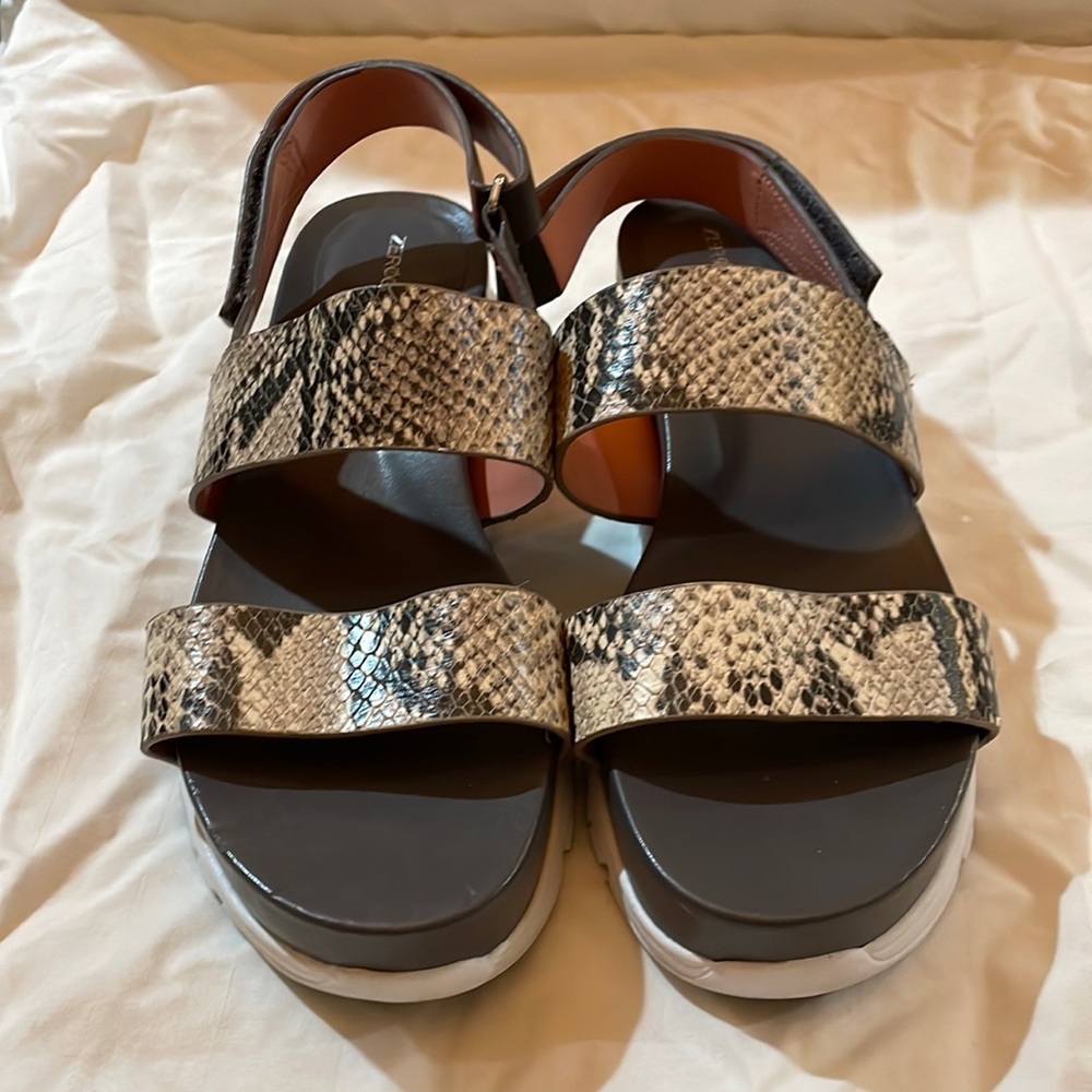Cole Haan Zero Grand platform, snakeskin, sandals. Excellent condition